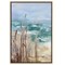 Americanflat Canvas Wall Art Featuring Sand, Ocean, Sky and Tall Grasses with Hand-Painted Accents - Coastal Beach Wall Art